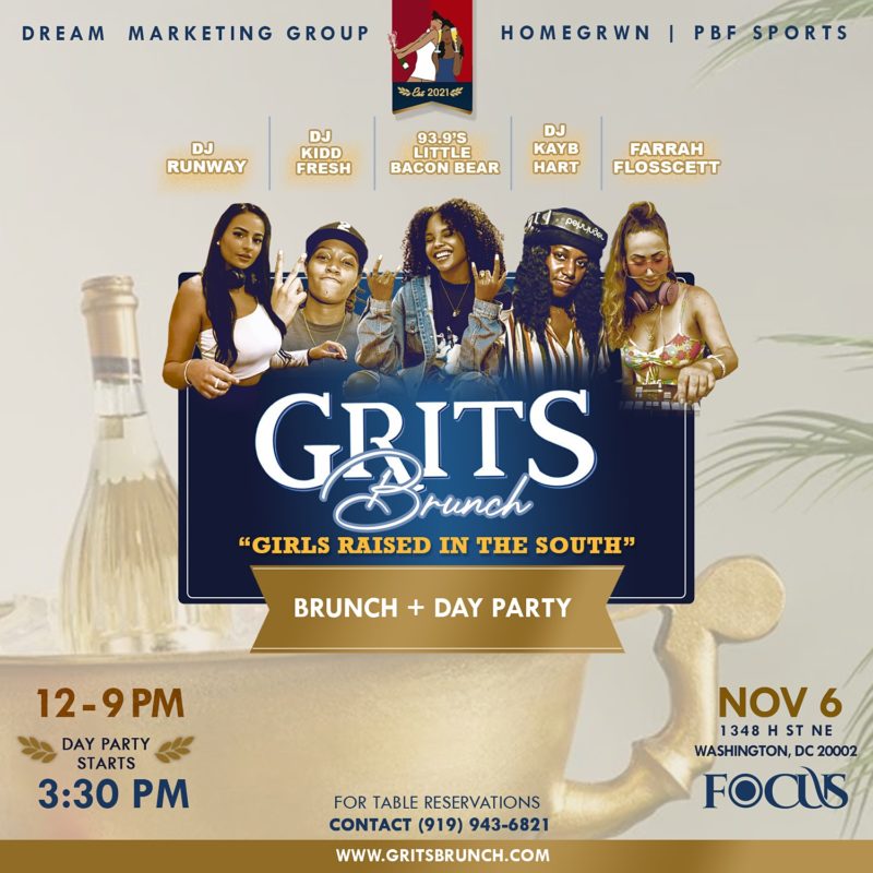 GRITS Brunch + Day Party (Girls Raised In The South) MVEMNT