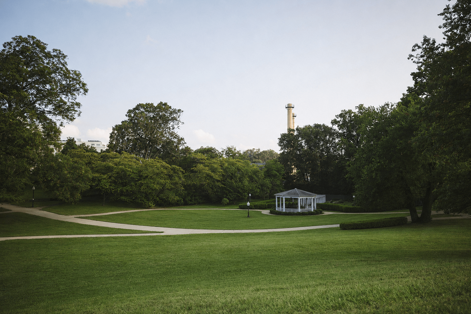 The lawn at the Parks at Historic Walter Reed