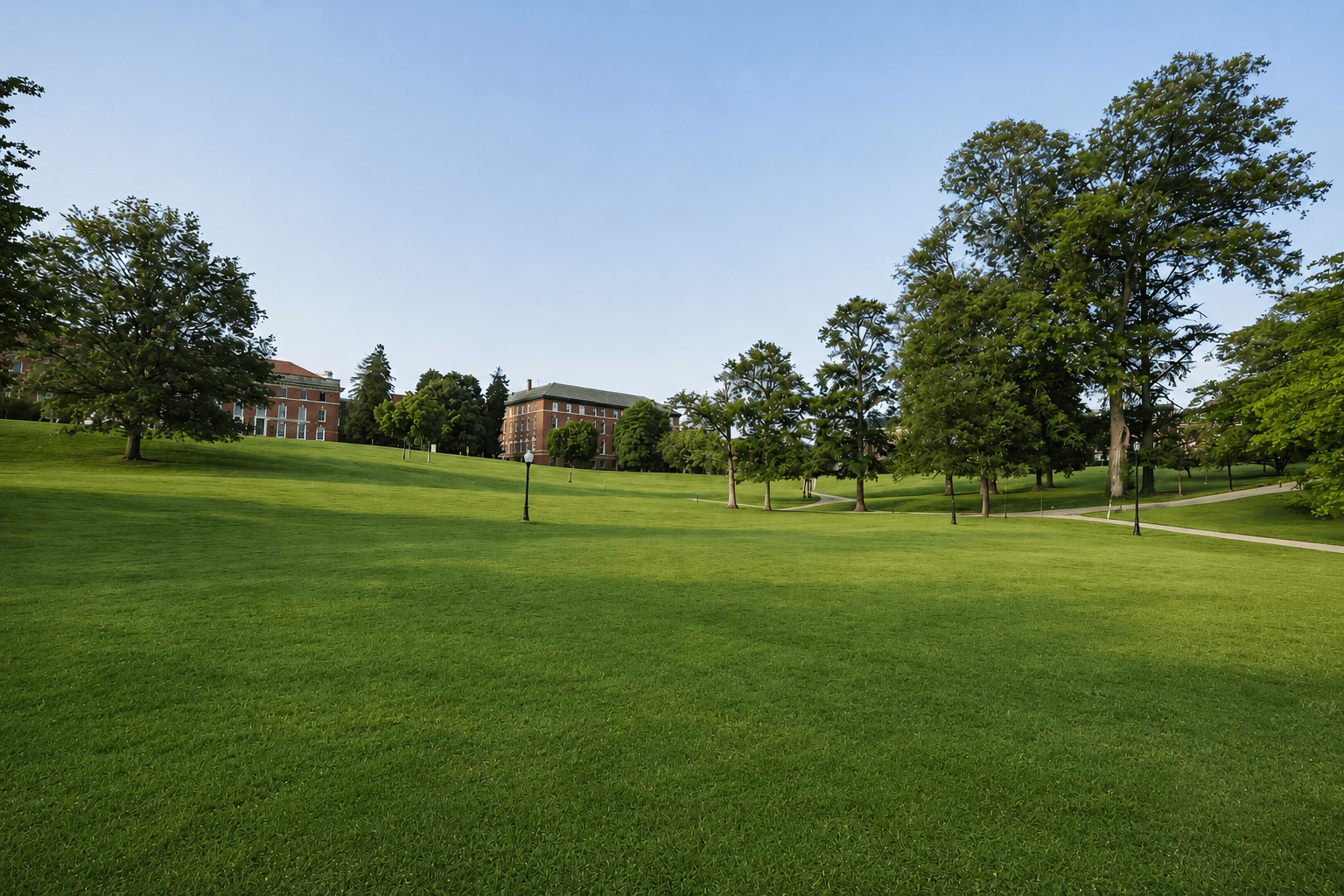 Open green space at Walter Reed